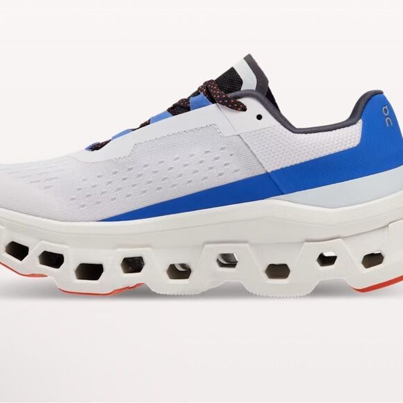 On Cloudmonster Size 10.5 Frost Cobalt Running Shoe Sneaker NEW $180 - Picture 3 of 13